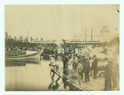 1904 Olympics- Start of One-Half Mile Handicap (Swim) by Unknown